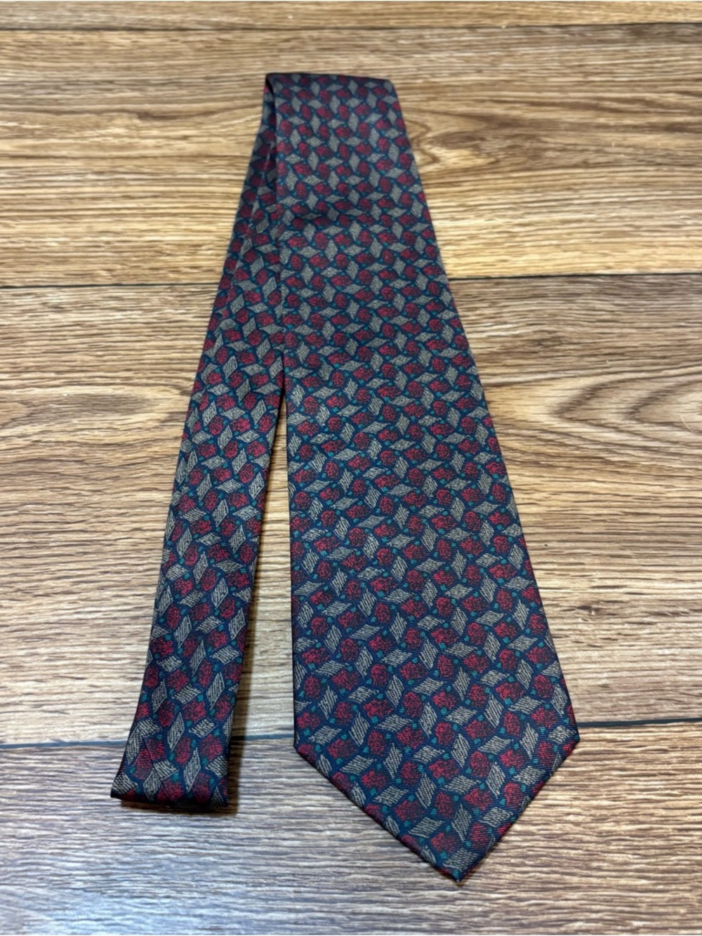 Vintage Lanvin Paris Silk Tie Old Money Designer Luxury Italy